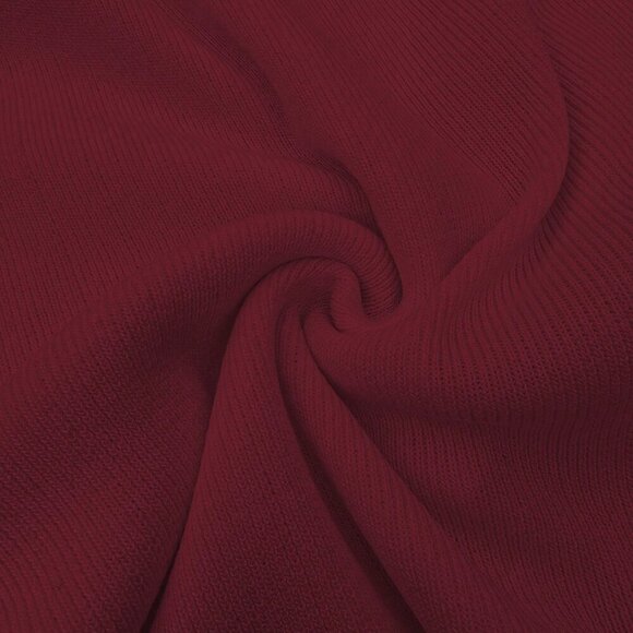 Burgundy Casual Women's Metal Button Open Front Sleeveless Jacket - Picture 8 of 8